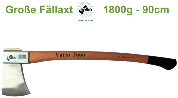 Große Fällaxt Helko Vario 2000 1800g 90cm
